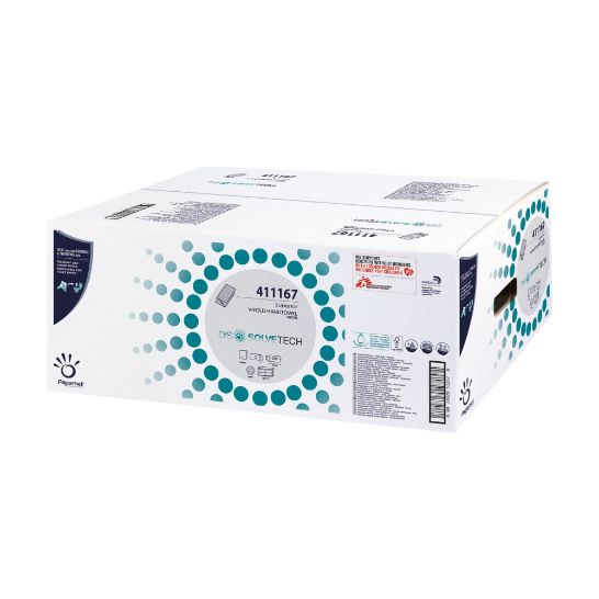 WHITE SOLVETECH FOLDED PAPER TOWELS 3750/1
